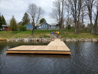 10ft x 30ft, 10ft x 24ft L Shape Floating Pontoon Dock in Lake Manitouwabing.jpg